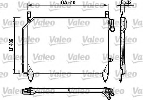 Конденсатор, кондиционер VALEO 816928