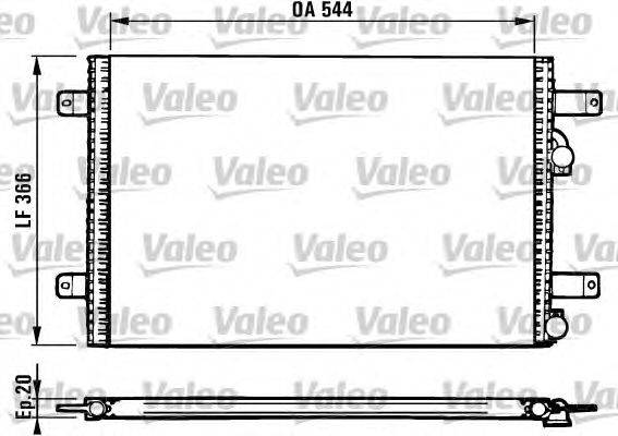 Конденсатор, кондиционер VALEO 816948