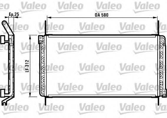 Конденсатор, кондиционер VALEO 816974