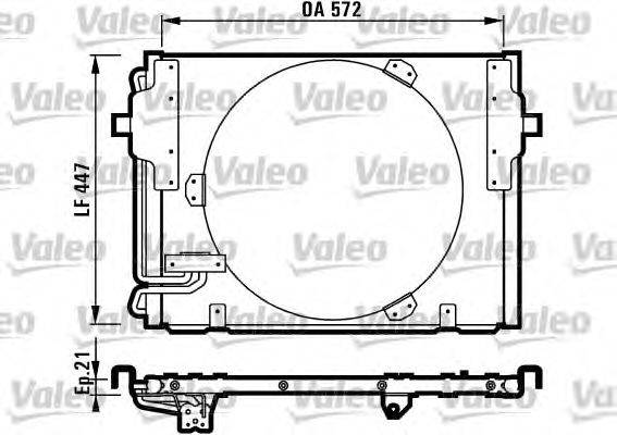 Конденсатор, кондиционер VALEO 816981