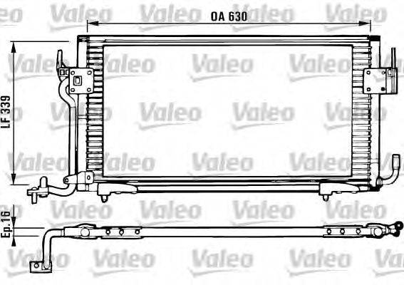 Конденсатор, кондиционер VALEO 816984