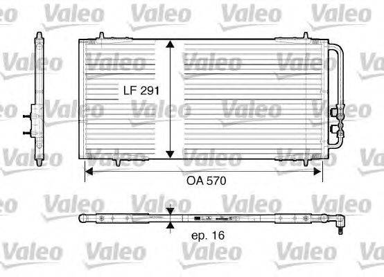 Конденсатор, кондиционер VALEO 816986