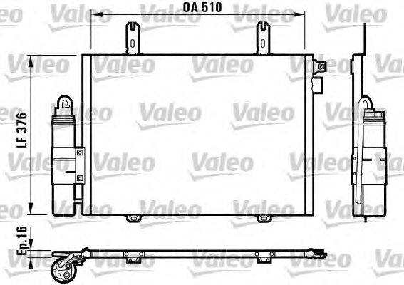 Конденсатор, кондиционер VALEO 817035