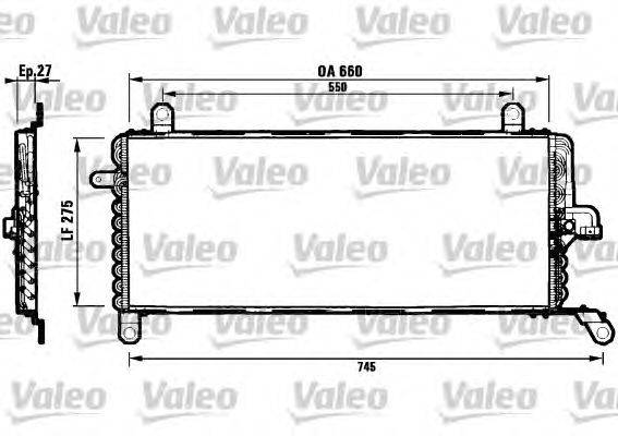 Конденсатор, кондиционер VALEO 817049