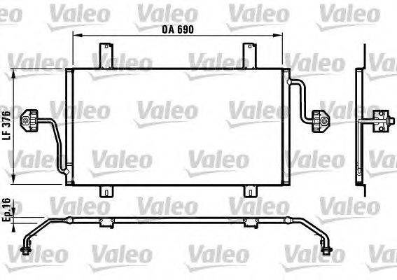 Конденсатор, кондиционер VALEO 817065