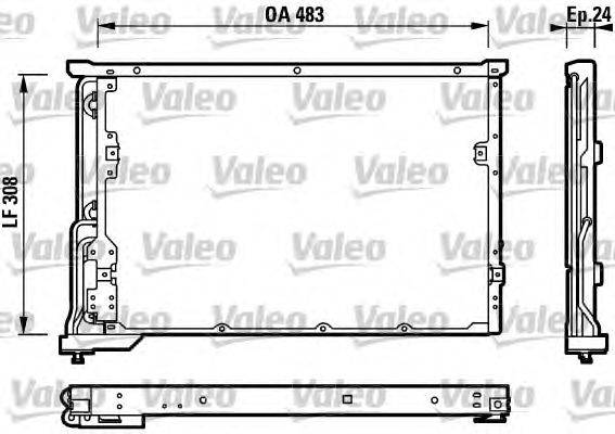 Конденсатор, кондиционер VALEO 817198