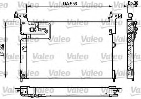 Конденсатор, кондиционер VALEO 817240