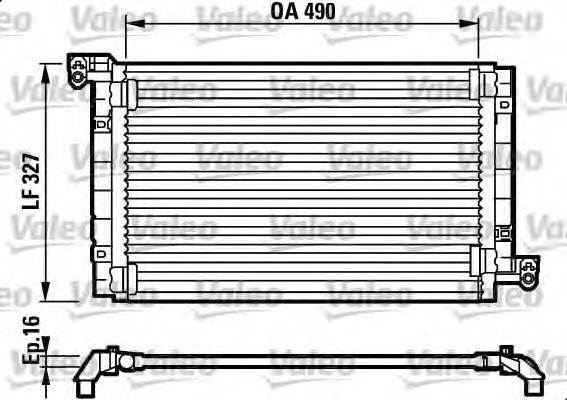 Конденсатор, кондиционер VALEO 817384