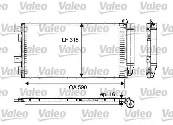 Конденсатор, кондиционер VALEO 817547