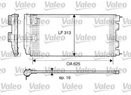 Конденсатор, кондиционер VALEO 817549