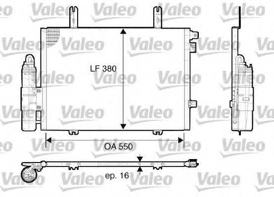 Конденсатор, кондиционер VALEO 817662