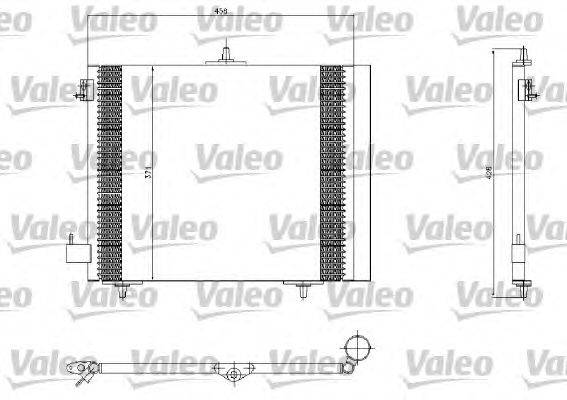 Конденсатор, кондиционер VALEO 817663