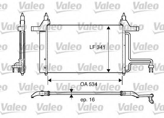 Конденсатор, кондиционер VALEO 817669