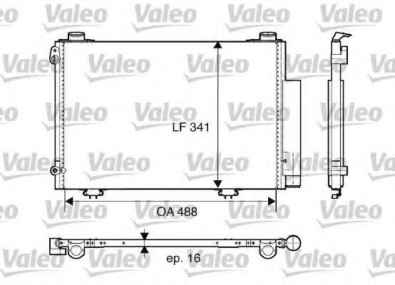 Конденсатор, кондиционер VALEO 817674