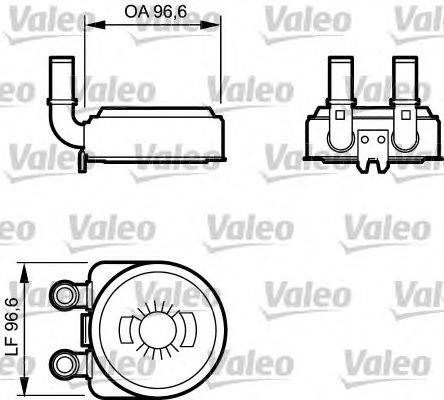 масляный радиатор, двигательное масло VALEO 817705