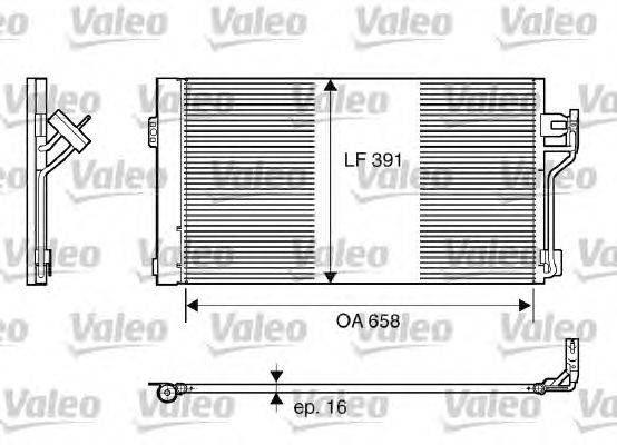 Конденсатор, кондиционер VALEO 817842