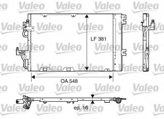 Конденсатор, кондиционер VALEO 817846