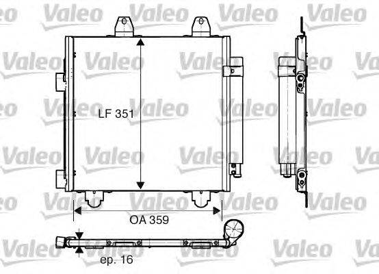 Конденсатор, кондиционер VALEO 818013