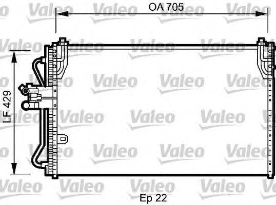 Конденсатор, кондиционер VALEO 818196