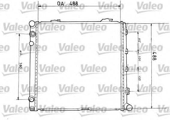 Радиатор, охлаждение двигателя VALEO 819373