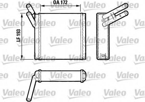 Теплообменник, отопление салона VALEO 883520