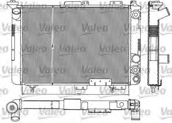 Радиатор, охлаждение двигателя VALEO TA204