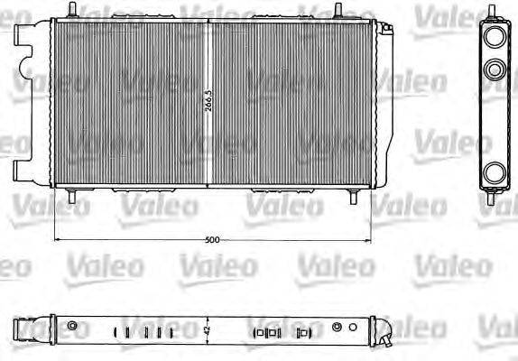 Радиатор, охлаждение двигателя VALEO 883716