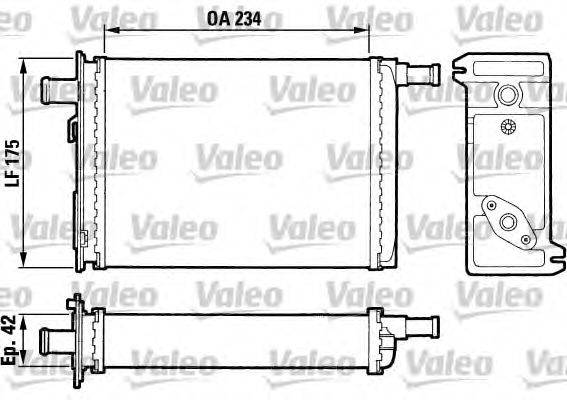 Теплообменник, отопление салона VALEO 883739