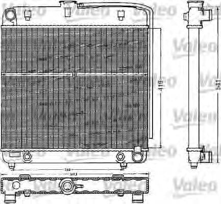 Радиатор, охлаждение двигателя VALEO 883778