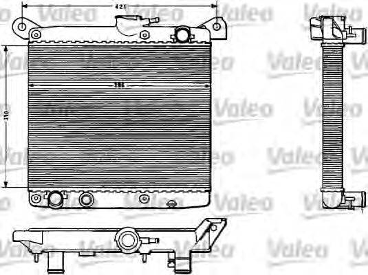 Радиатор, охлаждение двигателя VALEO 883783