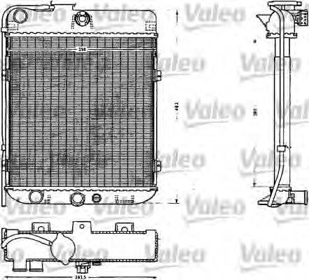 Радиатор, охлаждение двигателя VALEO 883854