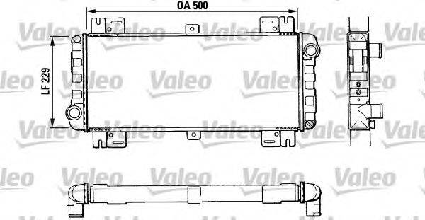 Радиатор, охлаждение двигателя VALEO 883956