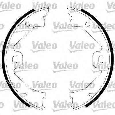 Комплект тормозных колодок, стояночная тормозная система VALEO 564028