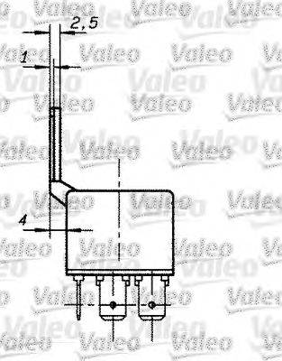 Реле, рабочий ток VALEO 643840