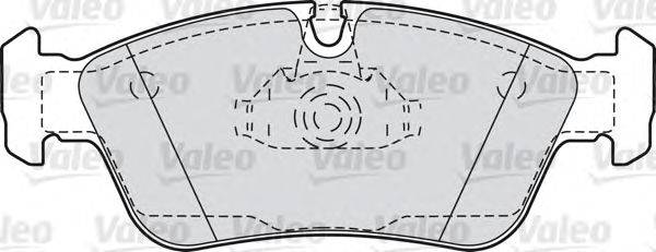 Комплект тормозных колодок, дисковый тормоз VALEO 540890