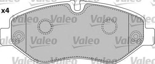 Комплект тормозных колодок, дисковый тормоз VALEO 541734
