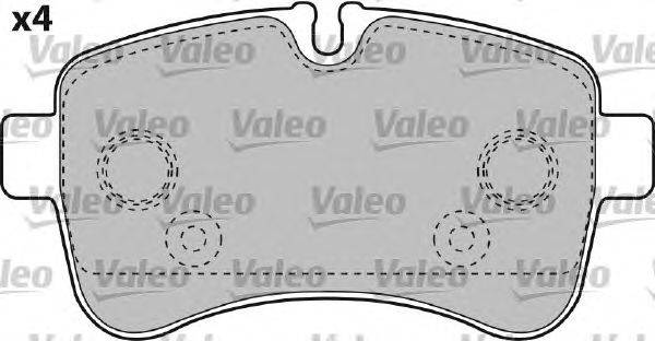 Комплект тормозных колодок, дисковый тормоз VALEO 541735