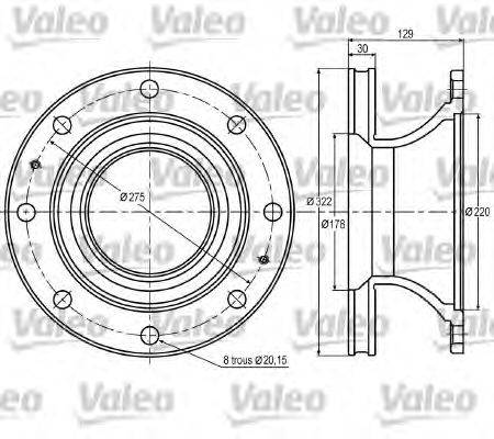 Тормозной диск VALEO 187005