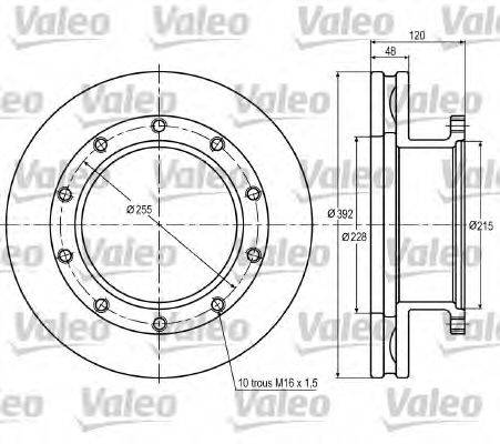 Тормозной диск VALEO 187011