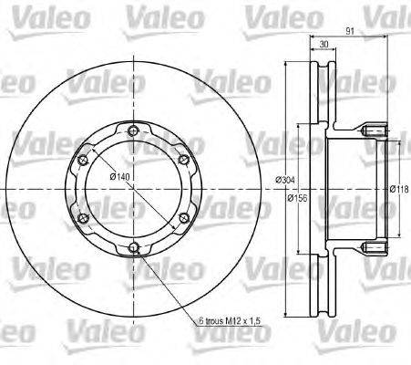 Тормозной диск VALEO 187016