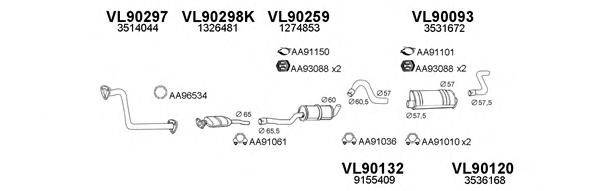 Система выпуска ОГ VENEPORTE 900146