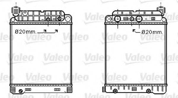 Радиатор, охлаждение двигателя VALEO 733416