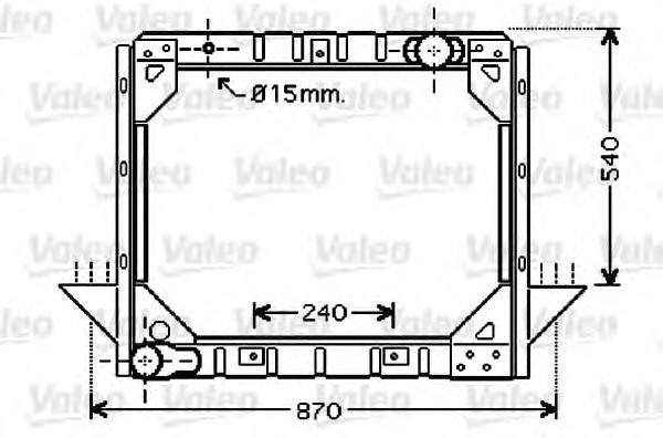 Радиатор, охлаждение двигателя VALEO 733431