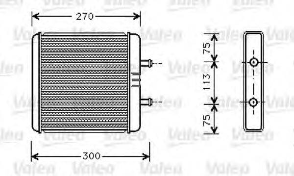 Теплообменник, отопление салона VALEO 812340