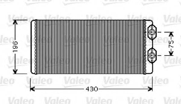 Теплообменник, отопление салона VALEO 812343