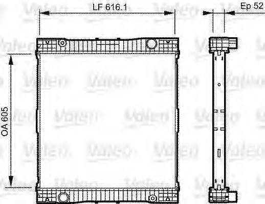 Радиатор, охлаждение двигателя VALEO 735303