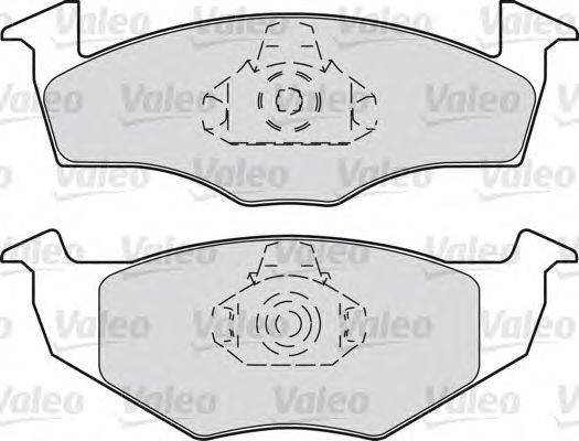 Комплект тормозных колодок, дисковый тормоз VALEO 540791