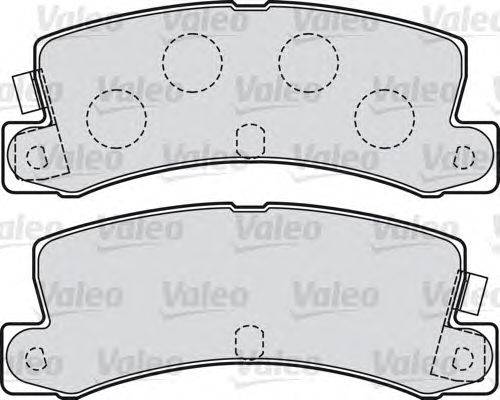 Комплект тормозных колодок, дисковый тормоз VALEO 598984