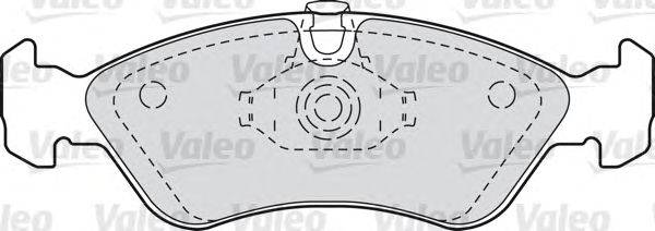 Комплект тормозных колодок, дисковый тормоз VALEO 540449