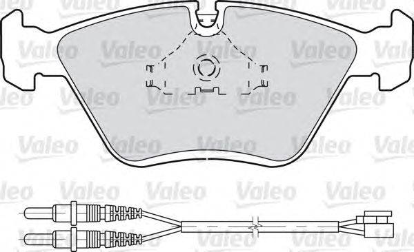 Комплект тормозных колодок, дисковый тормоз VALEO 21211